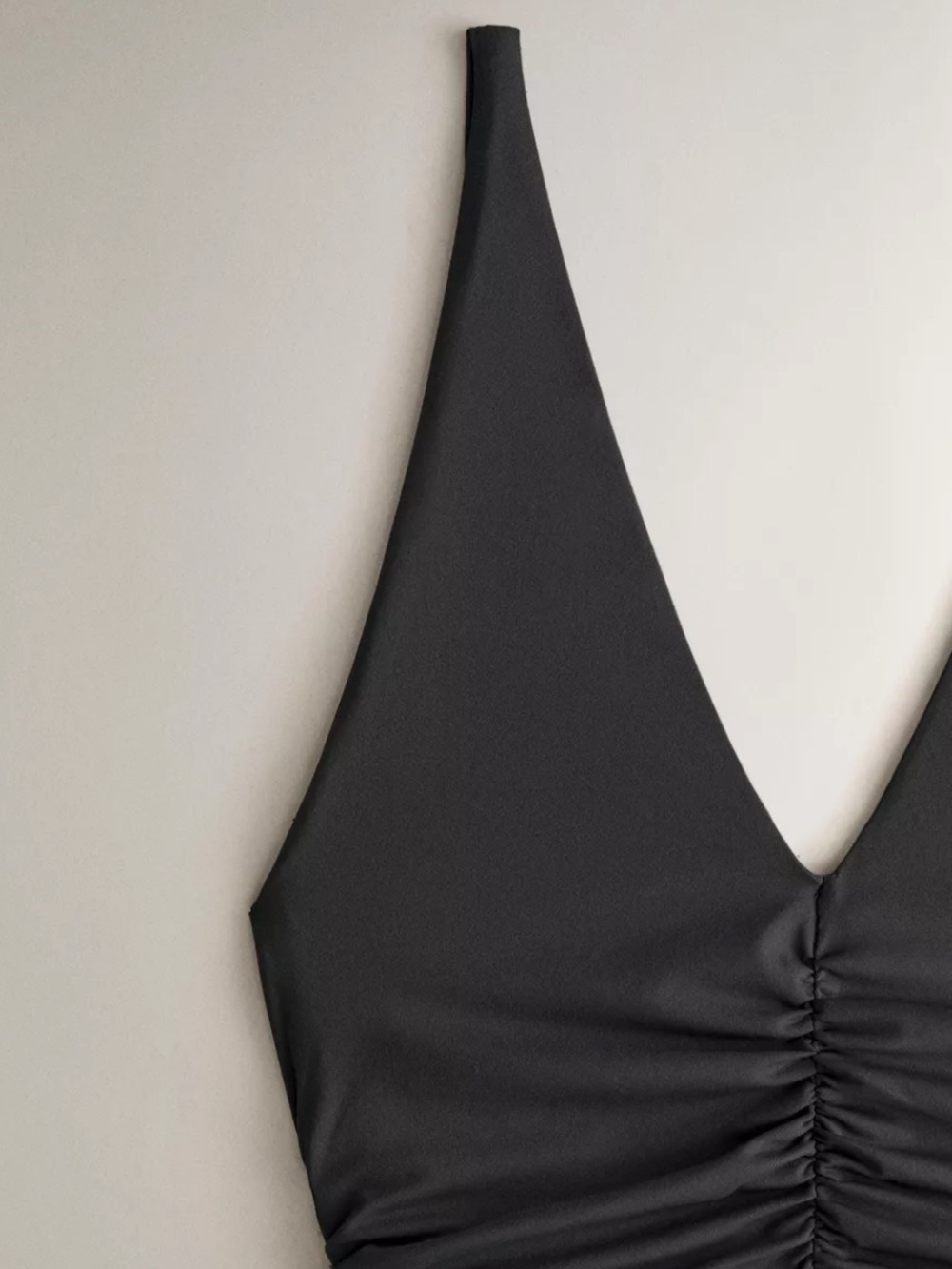Zara Home NWT gathered beach swimsuit black 1150/605 - Picture 3 of 6